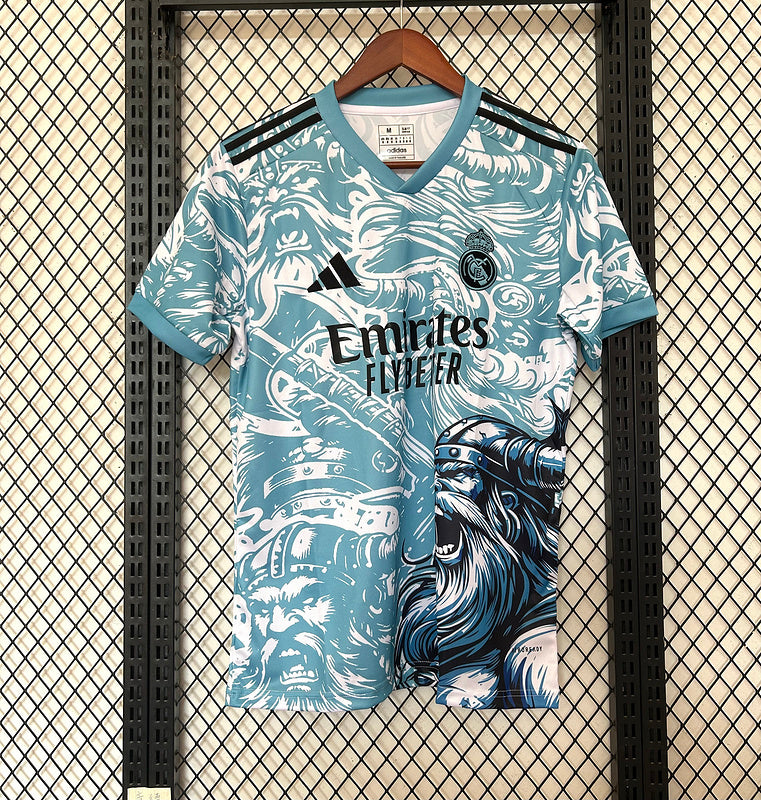 25-26 Real Madrid Blue And White Special Jersey