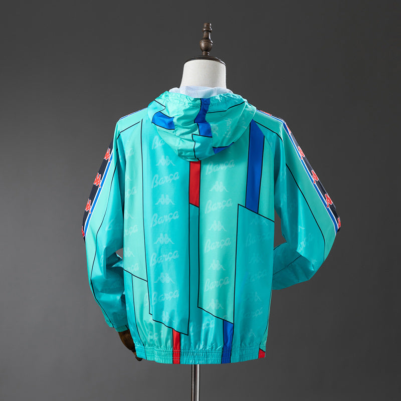 Barcelona 2025/26 Retro Model Blue Windbreaker