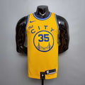 Tram version DURANT#35 Golden State Warriors yellow