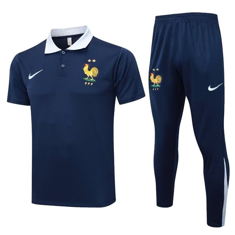24-25 France dark blue POLO suit