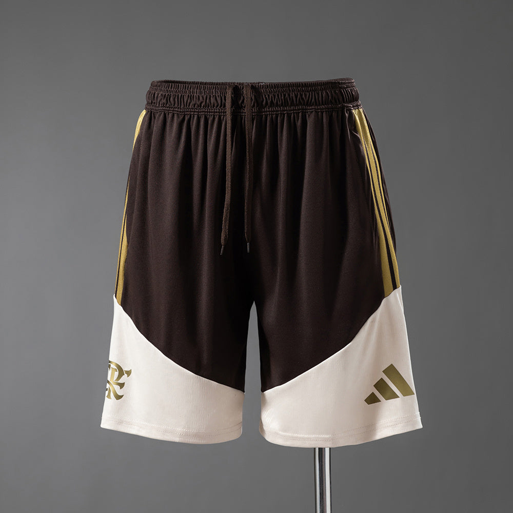 Pantalon Corto de Futbol #Flamengo 2627 Training Shorts - Brown S-4XL — Minkang