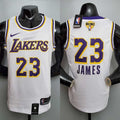 New James #23 Lakers Round neck white
