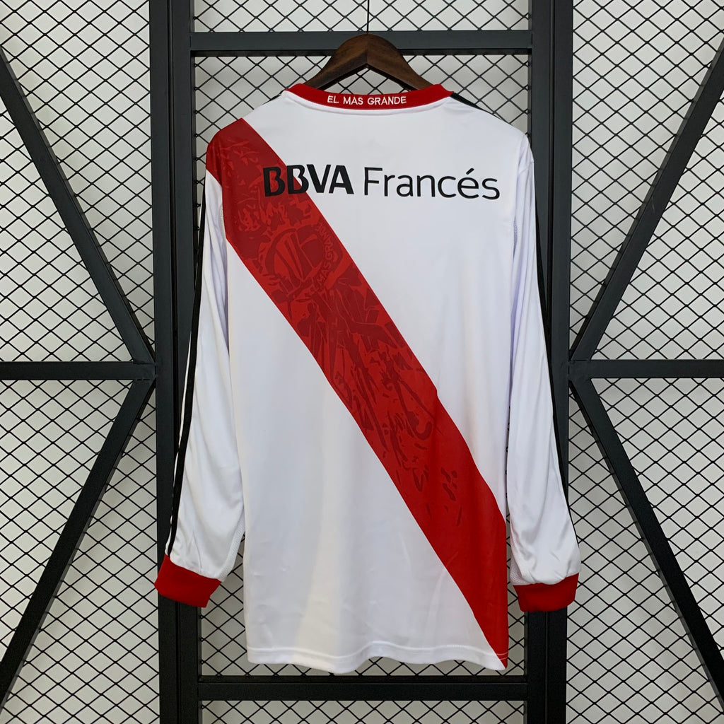 Retro Long Sleeve River Plate 13/14 Home S-XXL