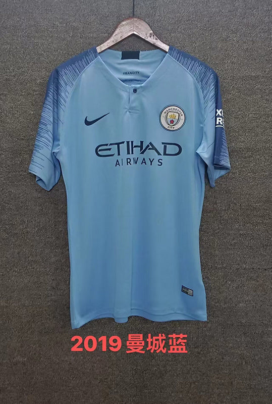 18-19 Manchester City home retro jersey