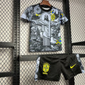 24-25 Brazil Gray Jesus Special Kid Kit