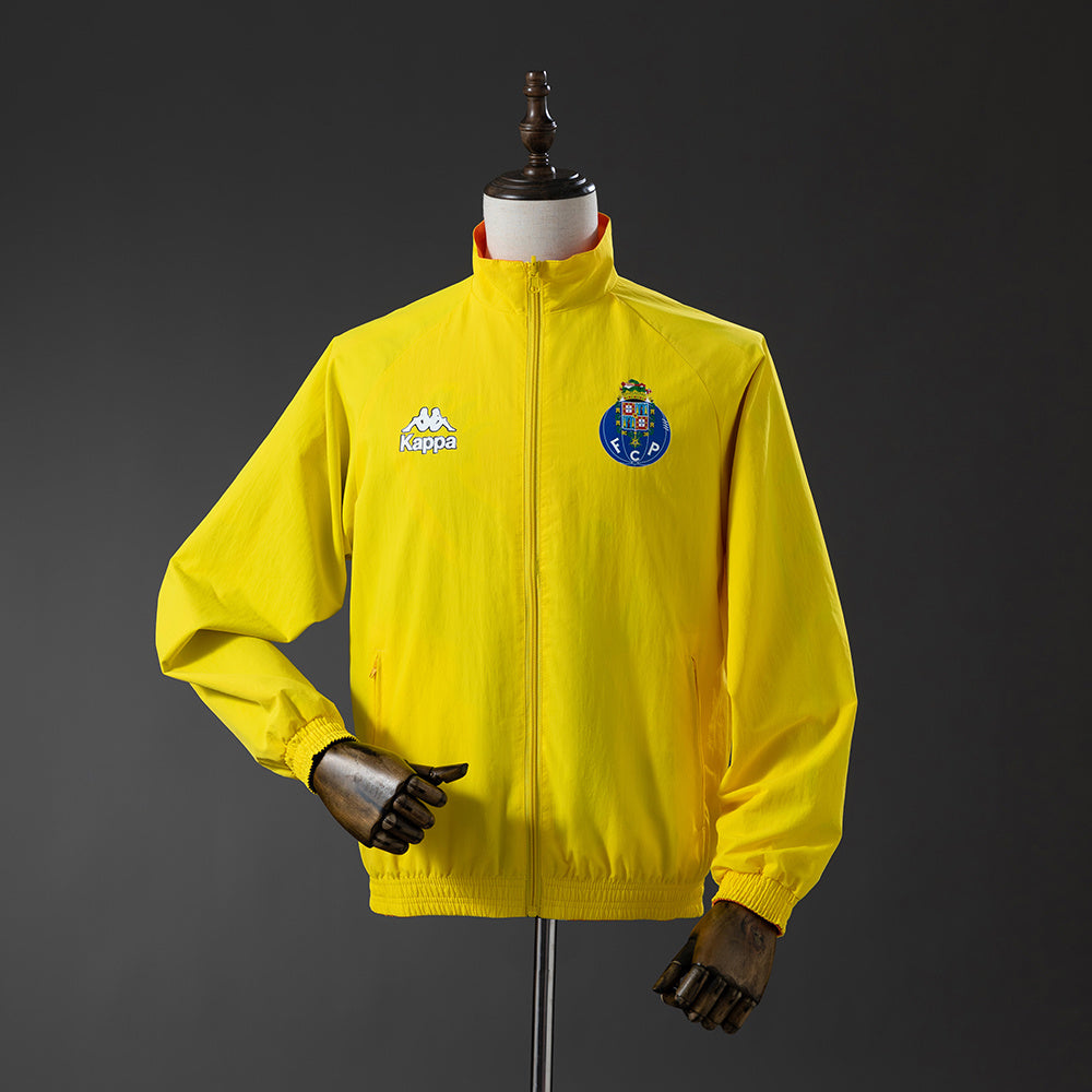 Porto Reversible Jacket Windbreaker - Orange &amp; Yellow S-XXL