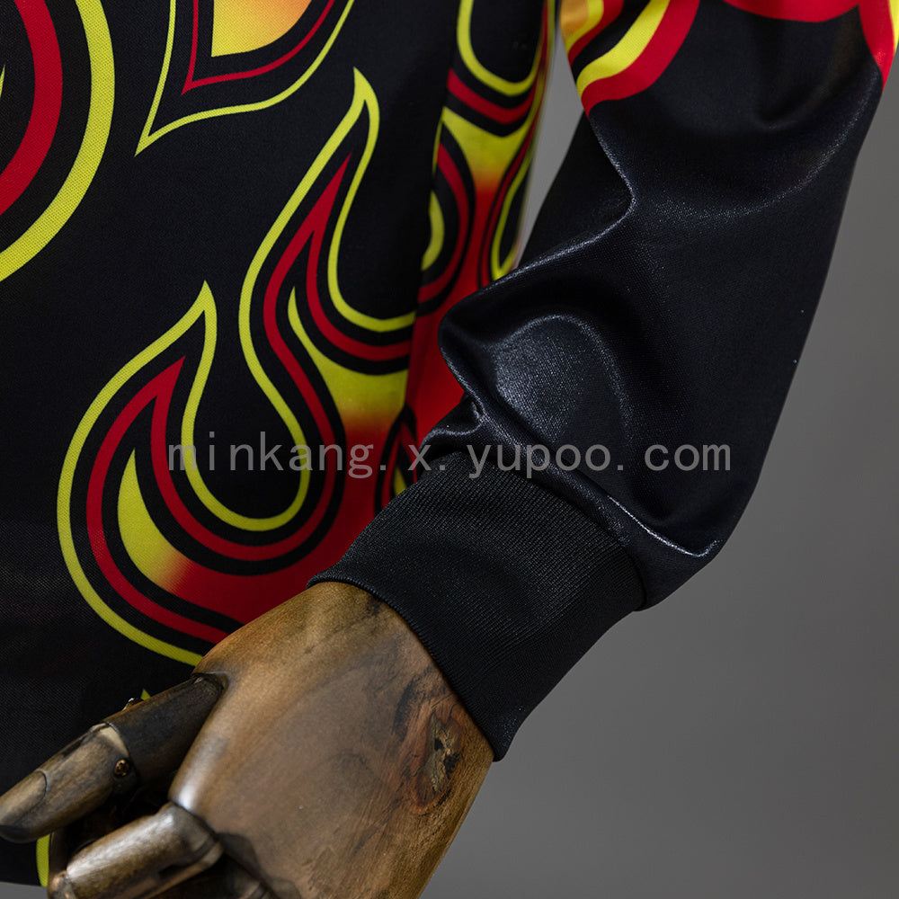 Japan 1998 Goalkeeper Black Fireworks Long Sleeve Retro Jersey S-XXL