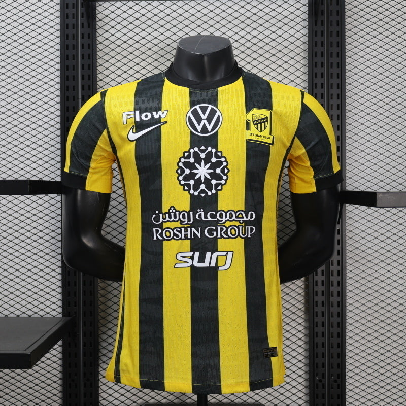 25-26 Al-Ittihad Home Player Version Soccer Jersey