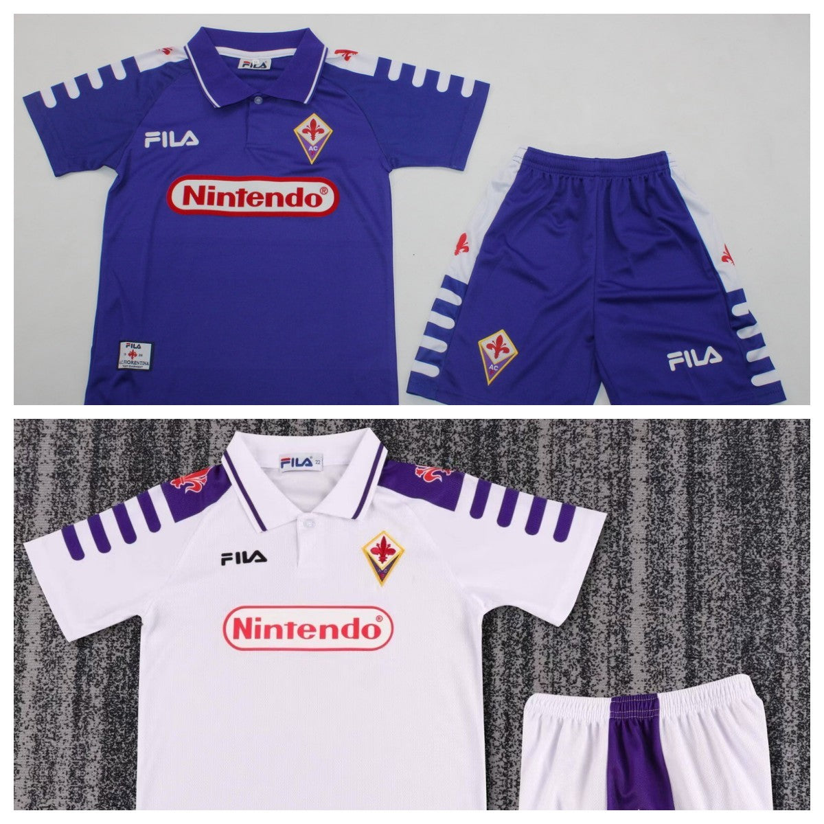 FIORENTINA 98-99 HOME Kit infantil — Club Retro