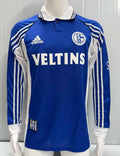 Retro FC Schalke 04 1998/00 Home Long Sleeve Jersey Size S-2XL