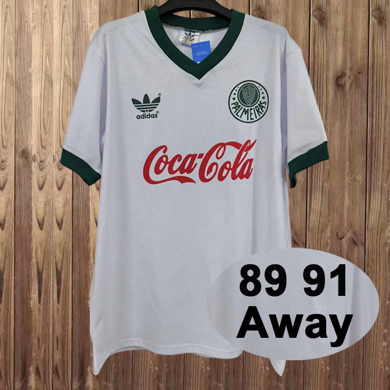 89-91 Palmeiras away retro jersey