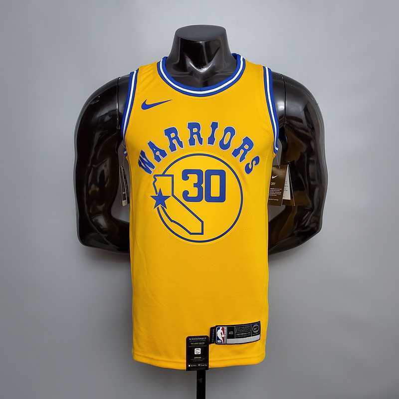 Retro version CURRY#30 Golden State Warriors yellow