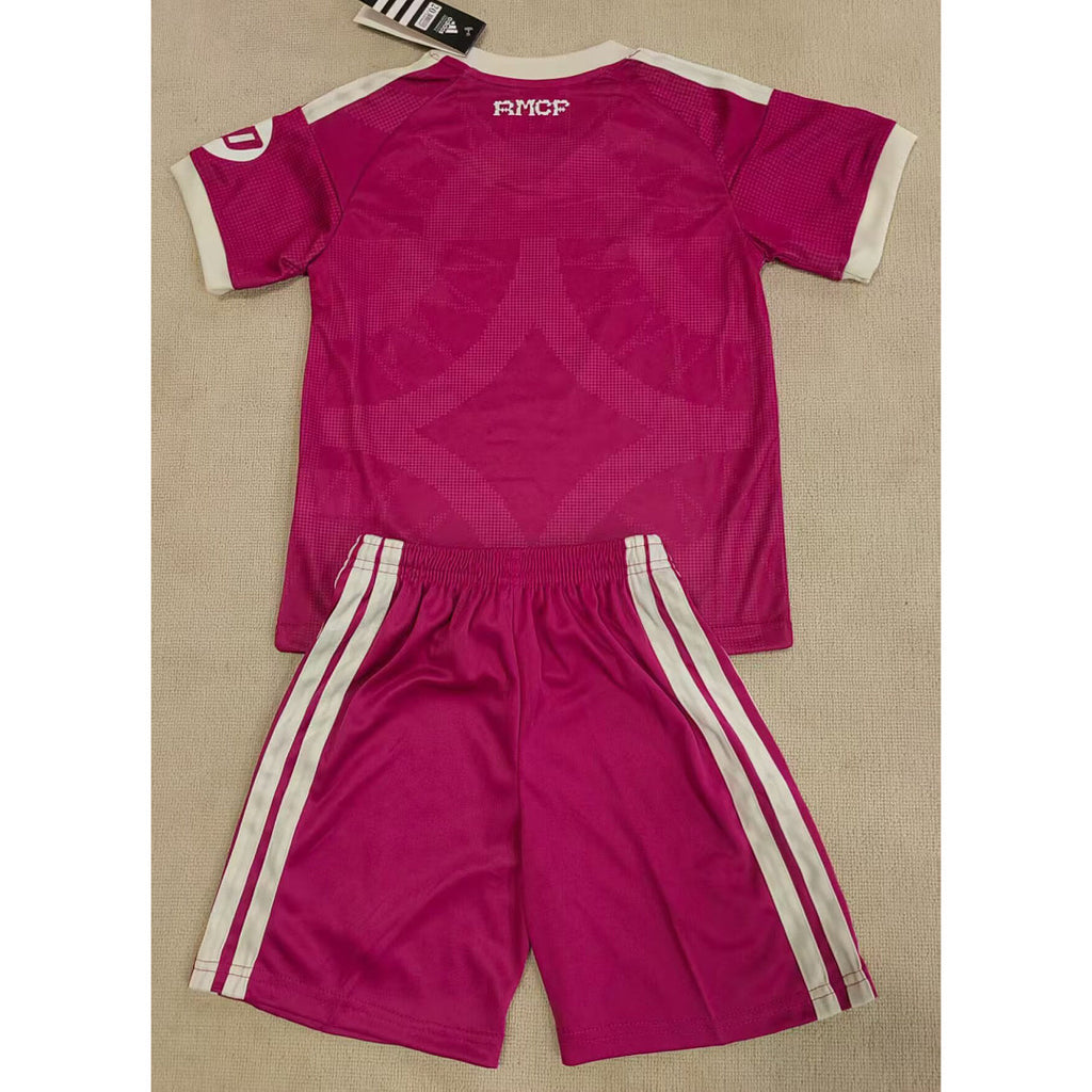 Real Madrid 2026/27 Away Pink Kids kit Jerseys SIZE 16-28