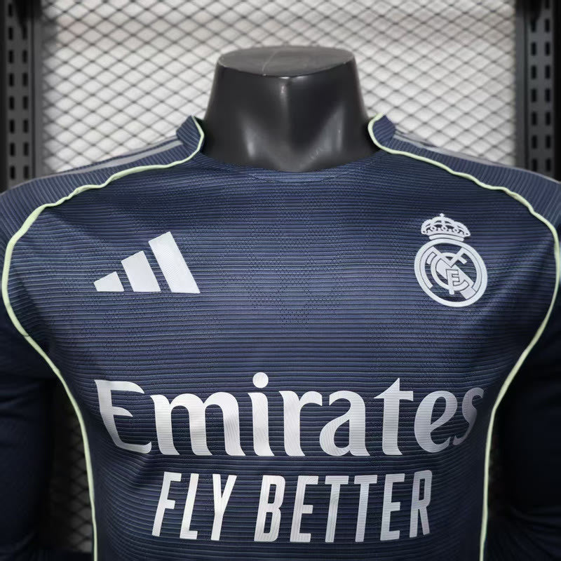25-26 Real Madrid Away Player Version Long sleeve jersey