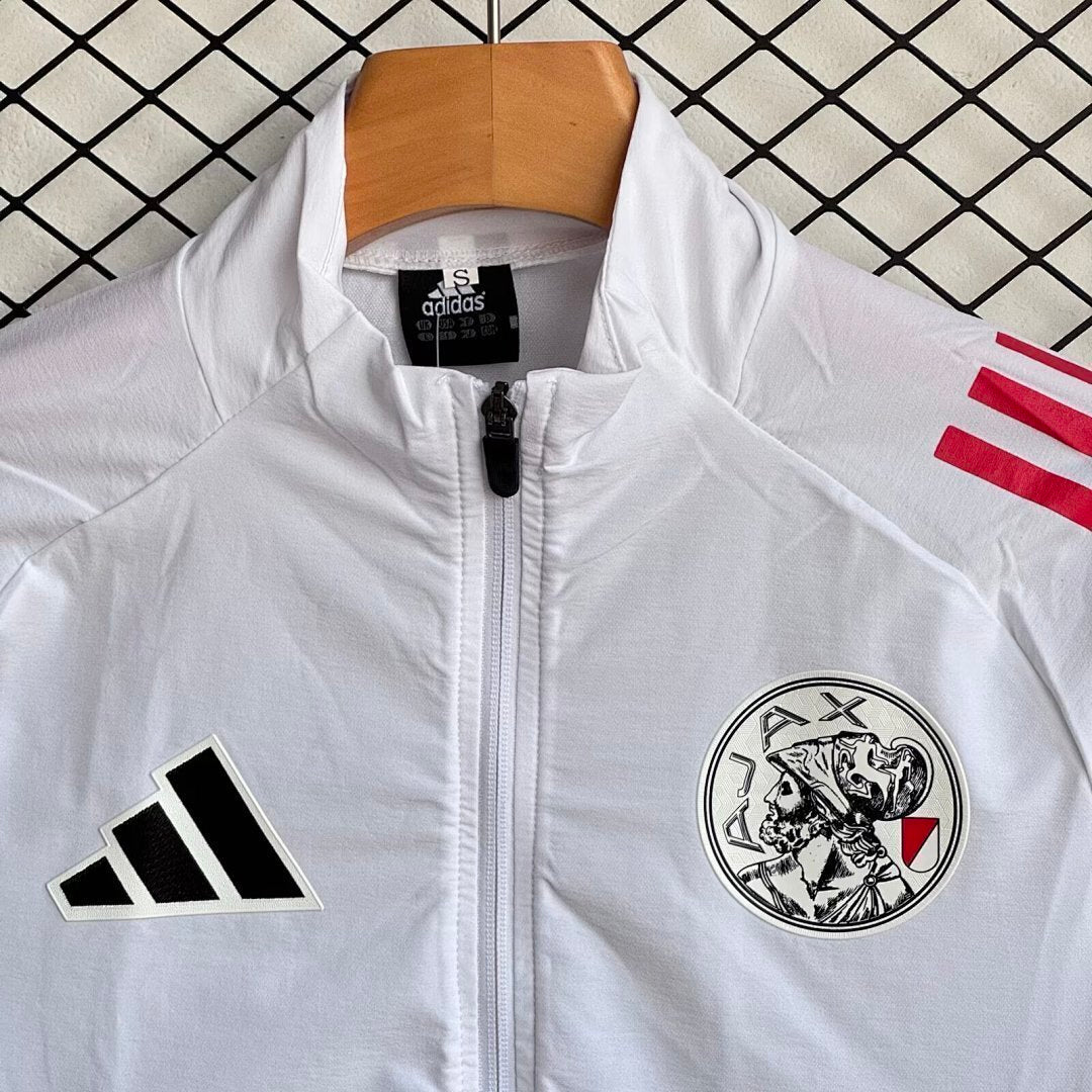 Ajax 2025/26 White Windbreaker Suit Size S-2XL