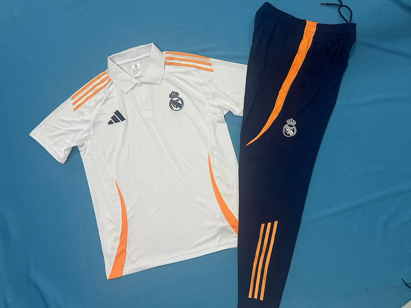 25-26 Real Madrid white POLO suit