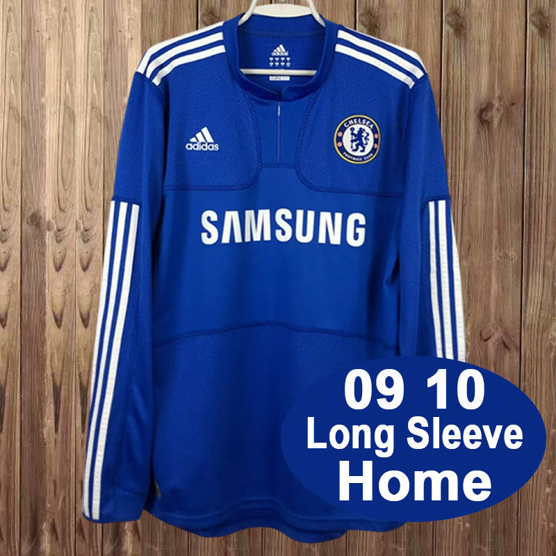 09-10 Chelsea retro home long sleeve jersey