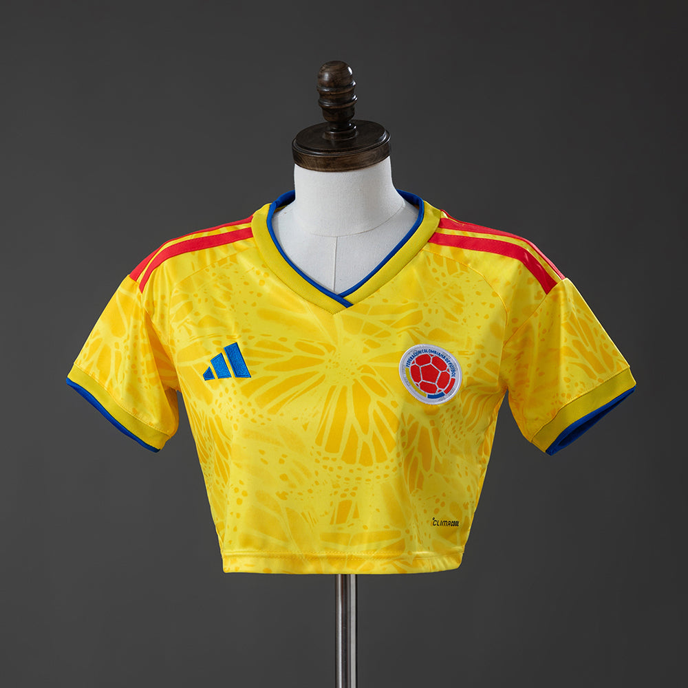 Colombia 2026 Home Women's Crop Top Style S-XXL