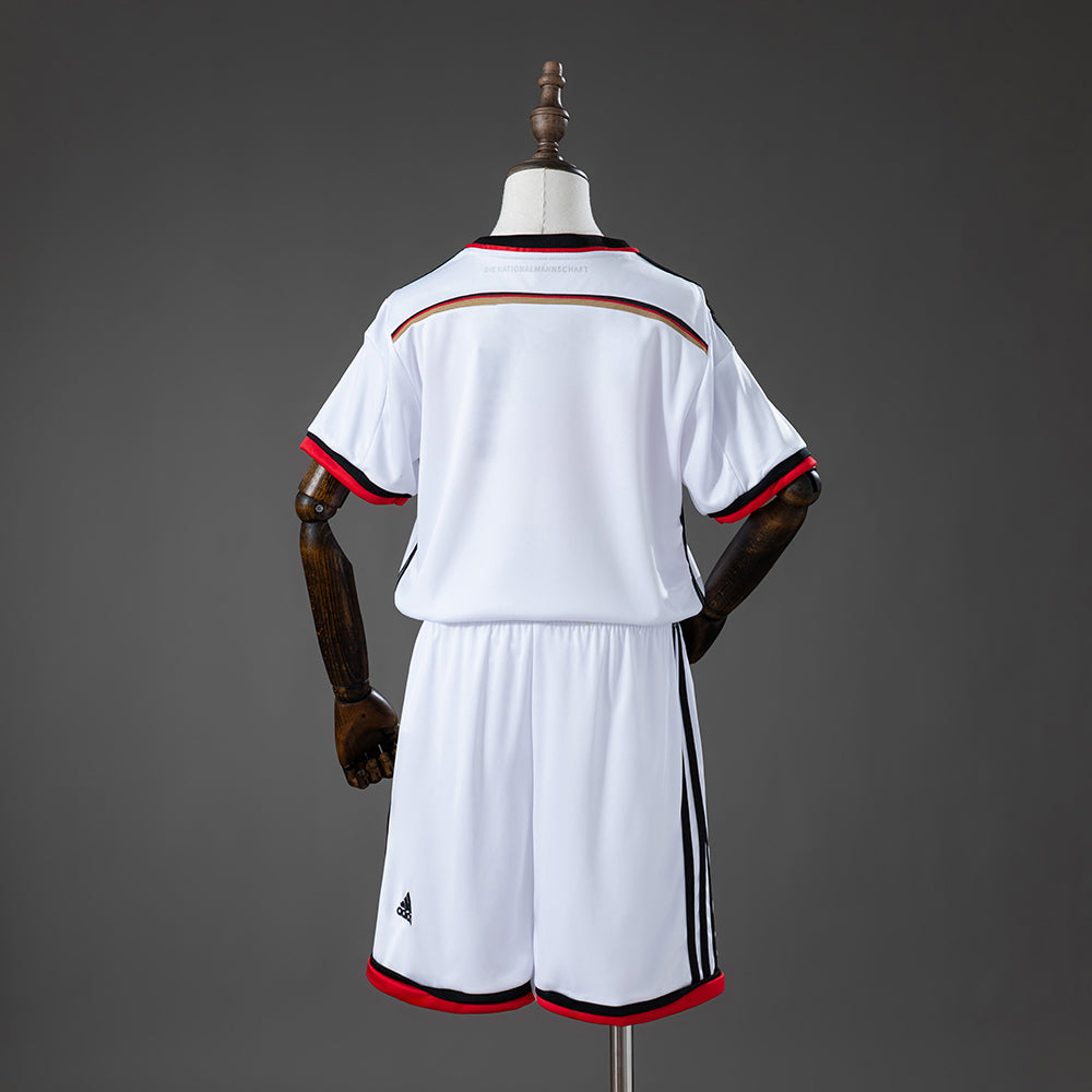 Germany 2014 Home Retro Kids Kit Jersey Size 16-28