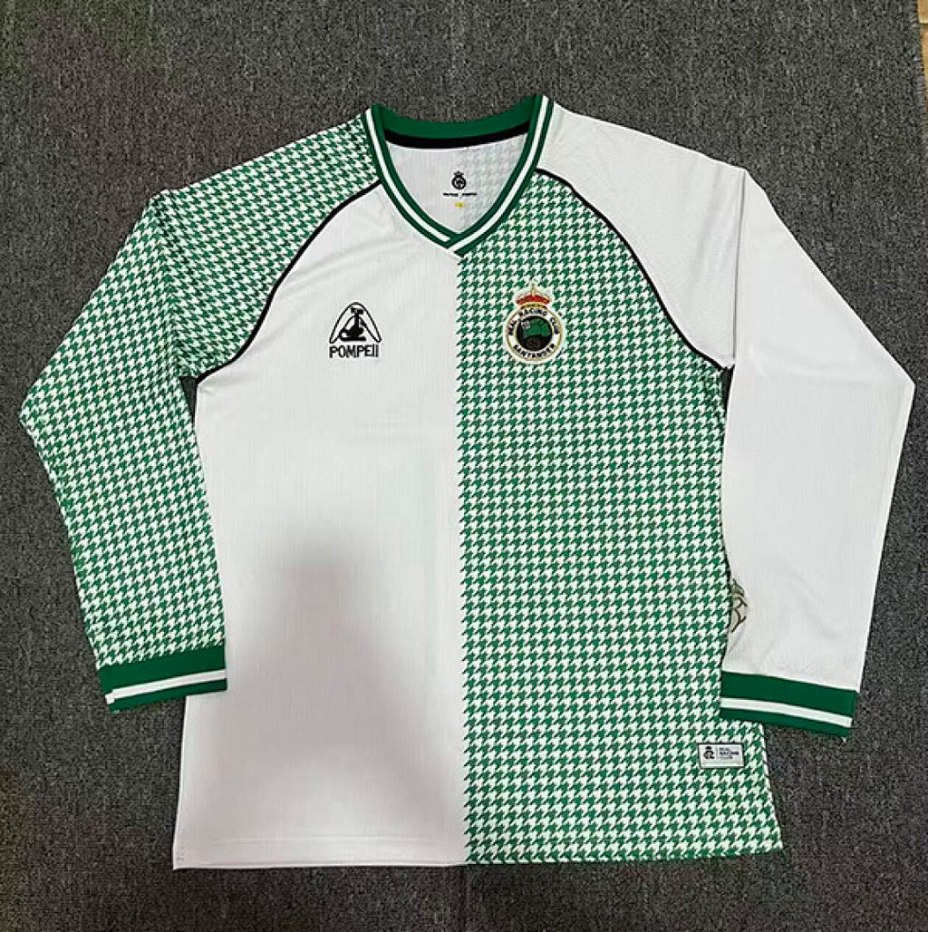 Racing de Santander 2025/26 113th Anniversary Long Sleeve soccer jersey size S-2XL
