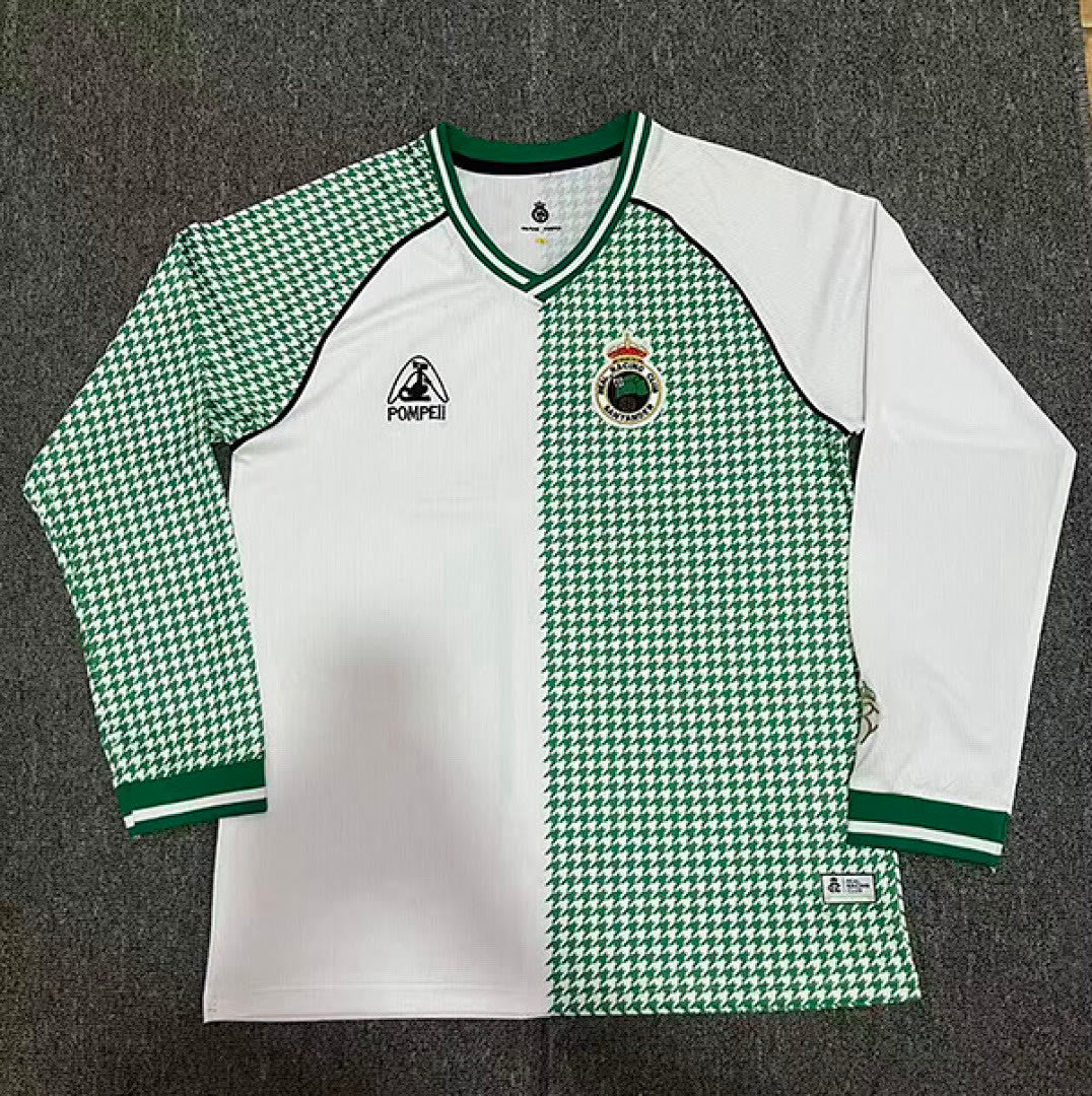 Racing de Santander 2025/26 113th Anniversary Long Sleeve soccer jersey size S-2XL