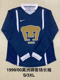 Retro Pumas 1999-00 Away Long Sleeve Soccer Jersey Size S-2XL
