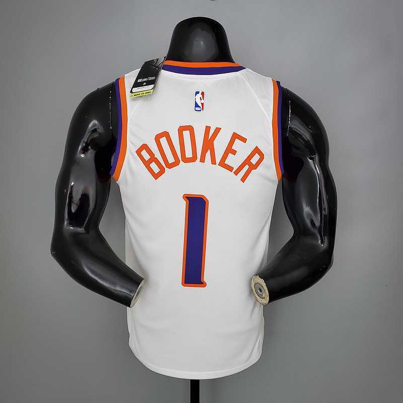 BOOKER#1 Phoenix Suns White