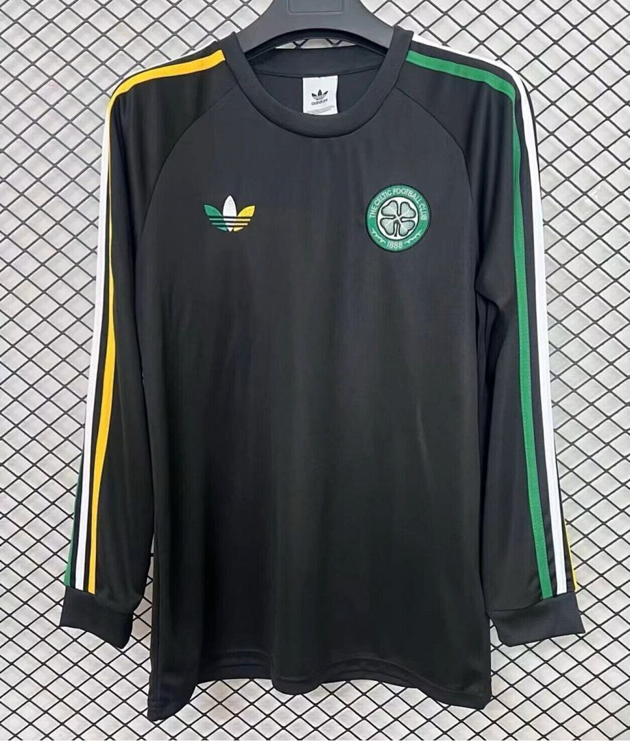 Celtic 2025/26 Black long sleeve Jersey size S-4XL