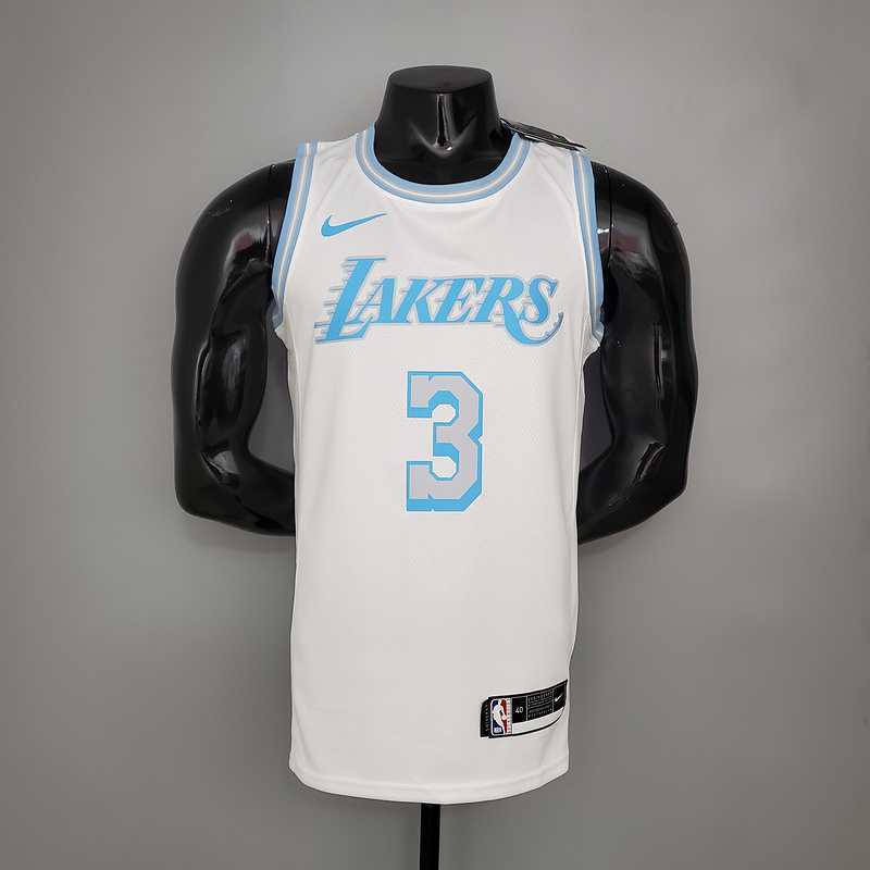 New Lakers DAVIS#3 Crew Neck Retro Limited Edition White