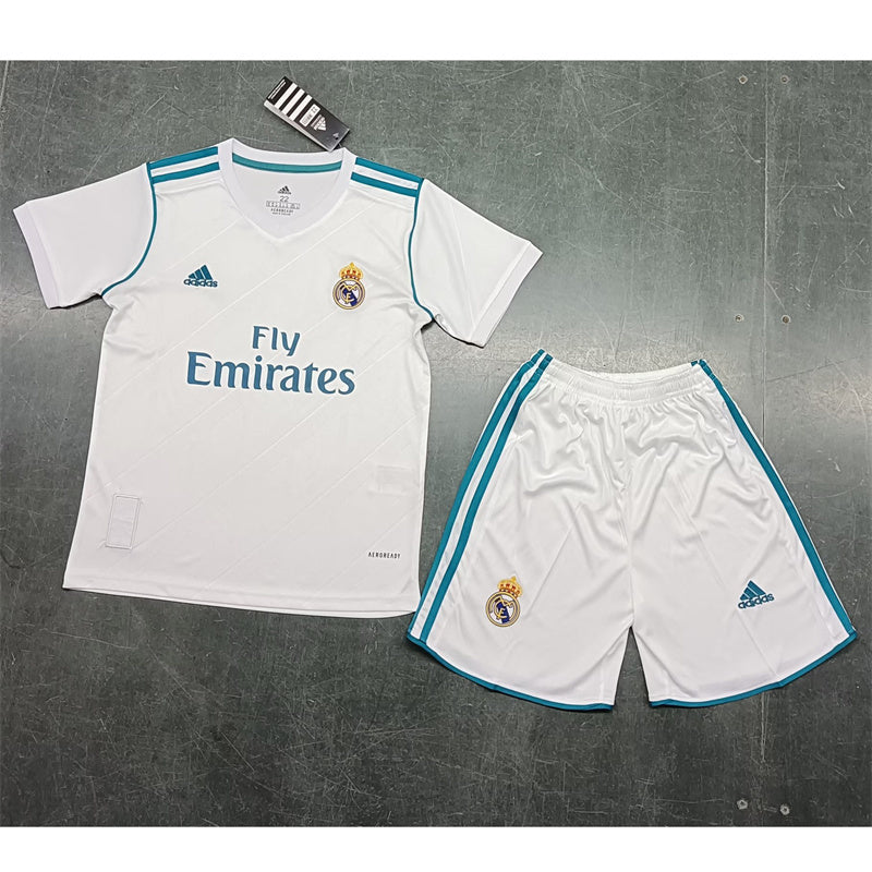 17-18 Real Madrid home retro kid kit