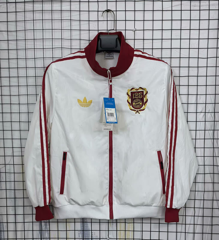 25-26 Bayern 125th white windbreaker