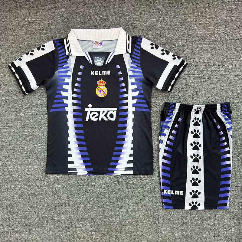97-98 Real Madrid Third Away retro kid kit
