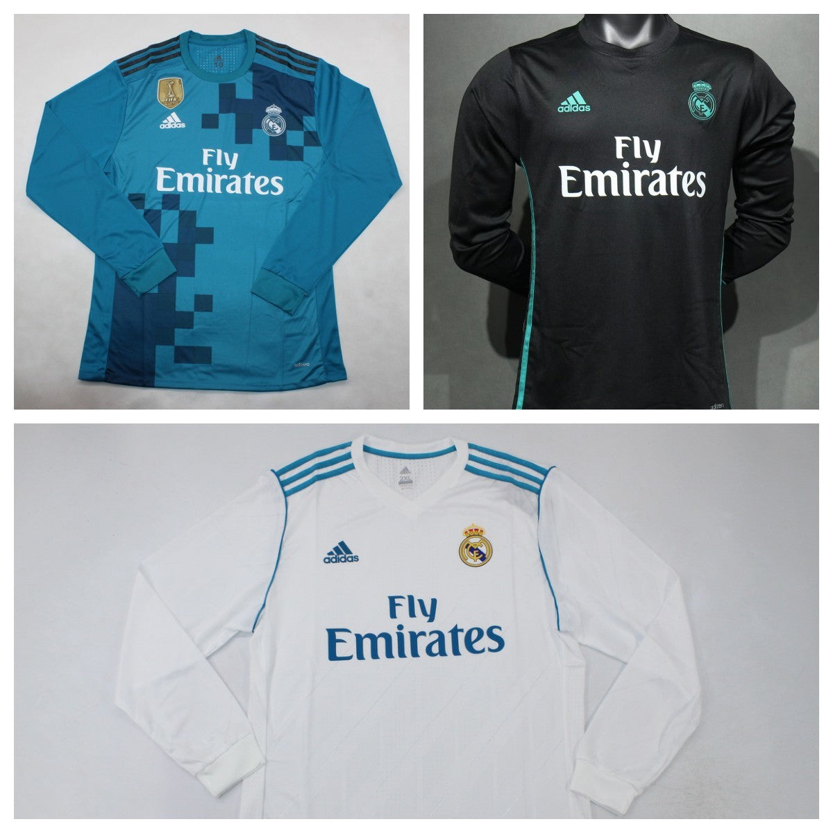 MADRID 17-18 Manga larga Version jugador — Club Retro