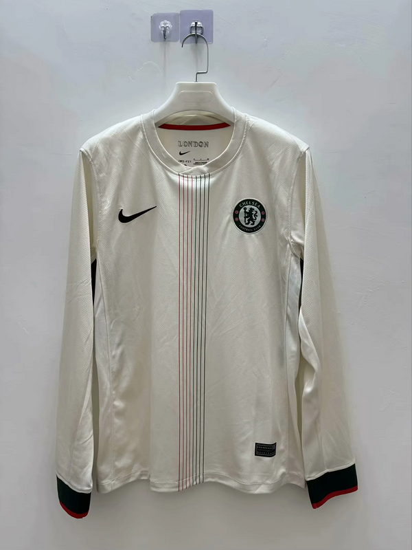 25-26 CHE away white long sleeves soccer jersey