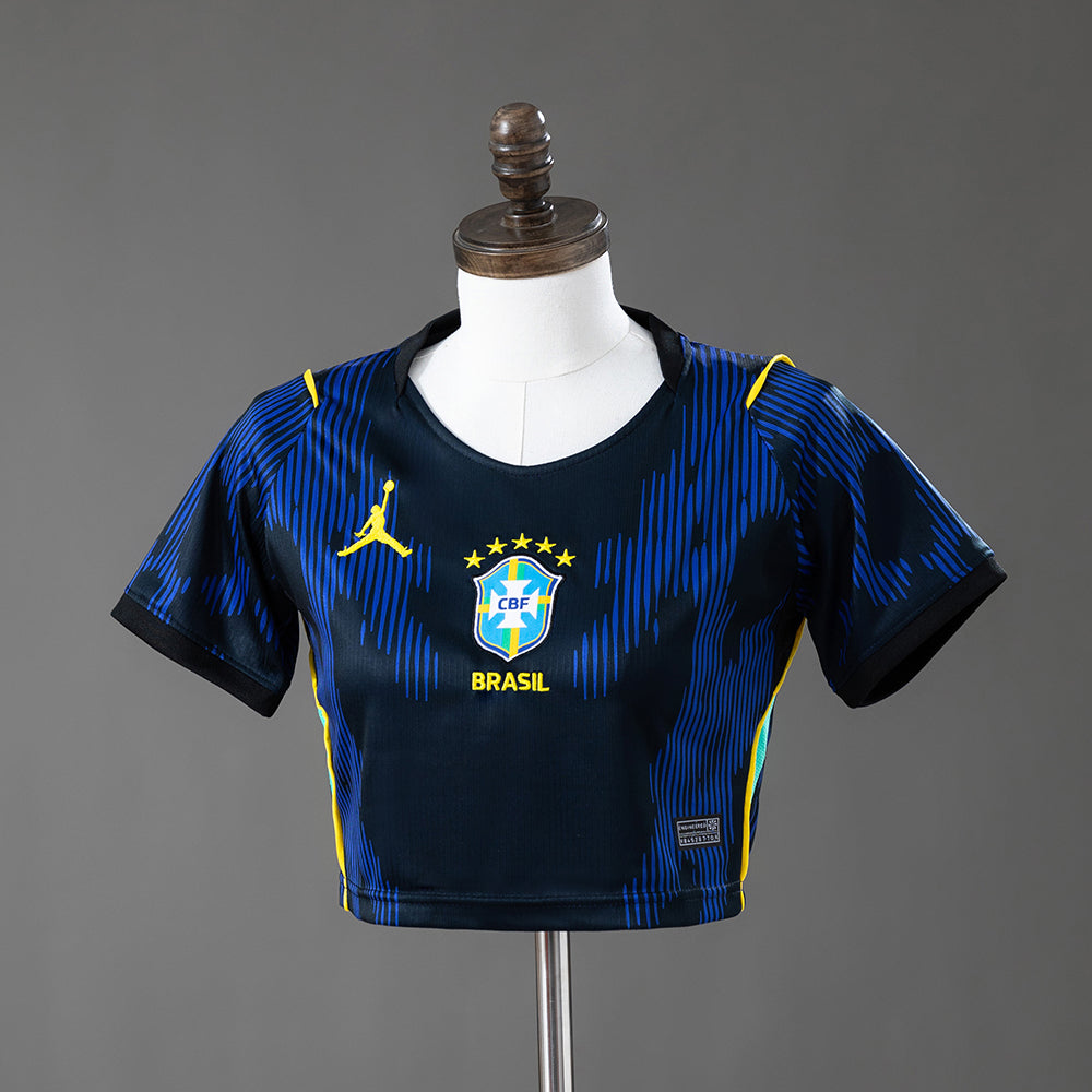 Brazil 2026 Home Women's Crop Top Style S-XXL