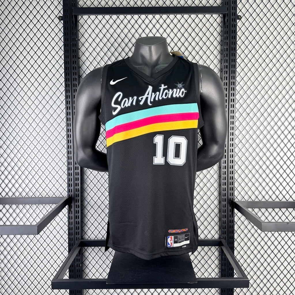 San Antonio Spurs 2026 City Edition Black jersey SOCHAN#10 S-XXL