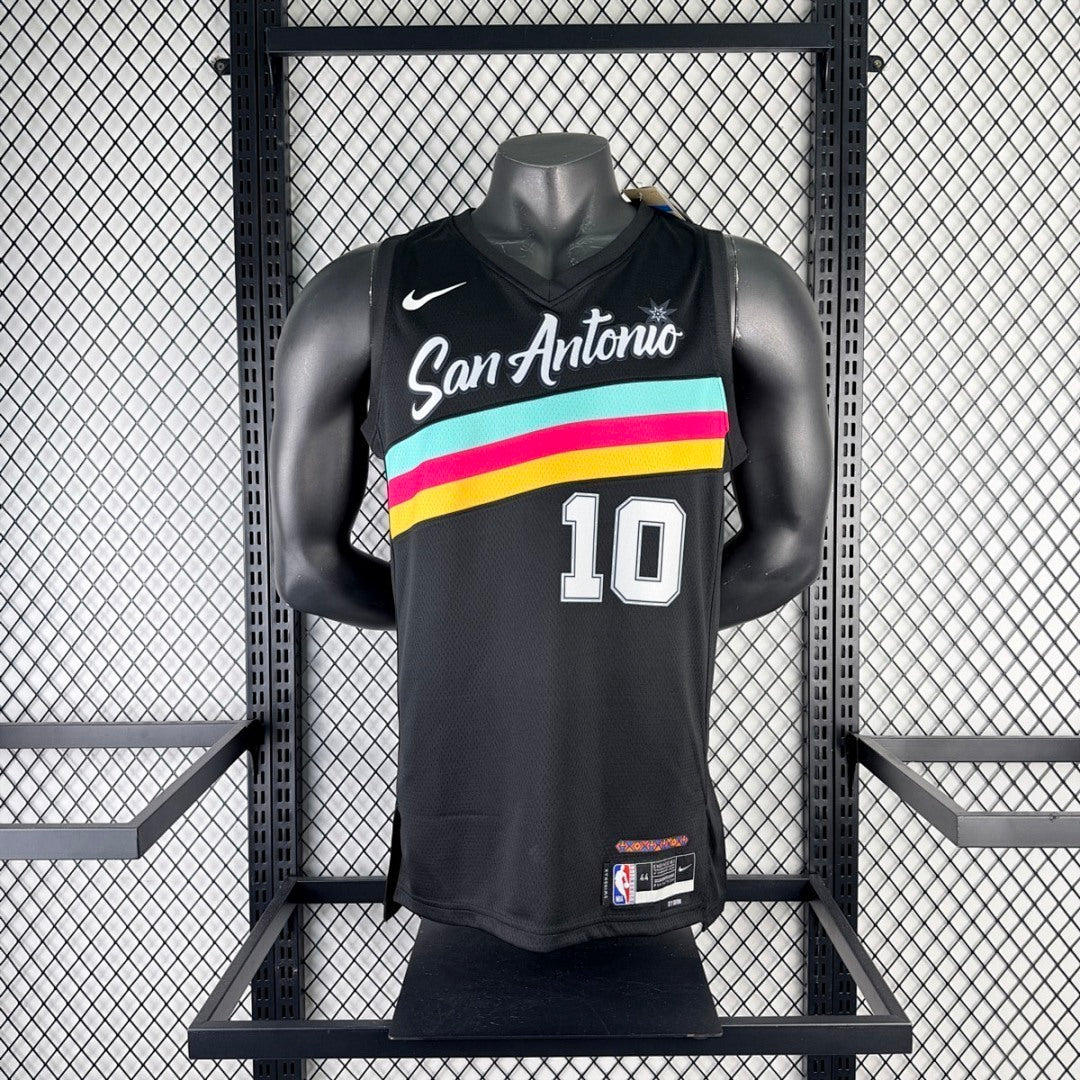 San Antonio Spurs 2026 City Edition Black jersey SOCHAN#10 S-XXL