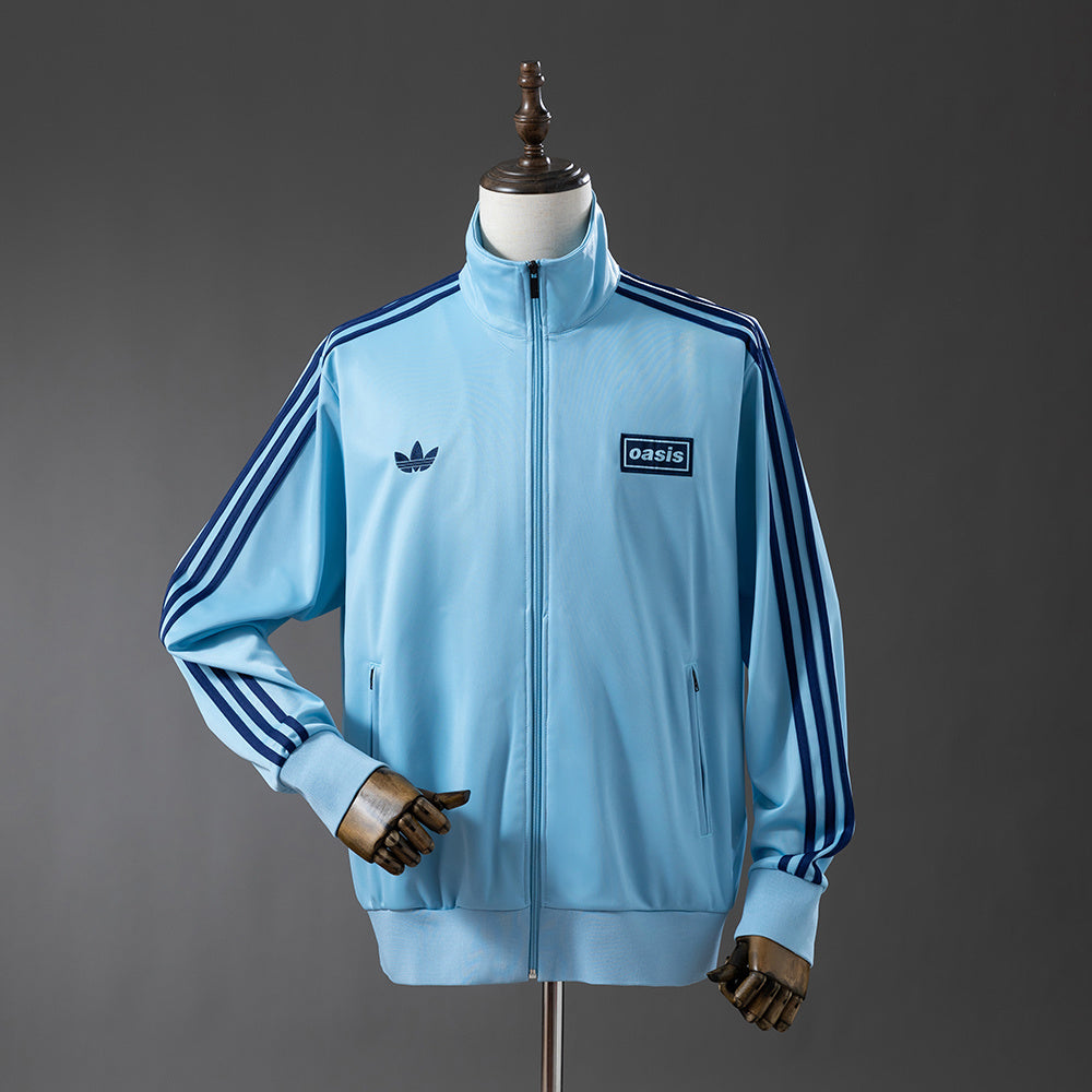 Oasis Flamingo Track Jacket - Lake Blue S-XXL