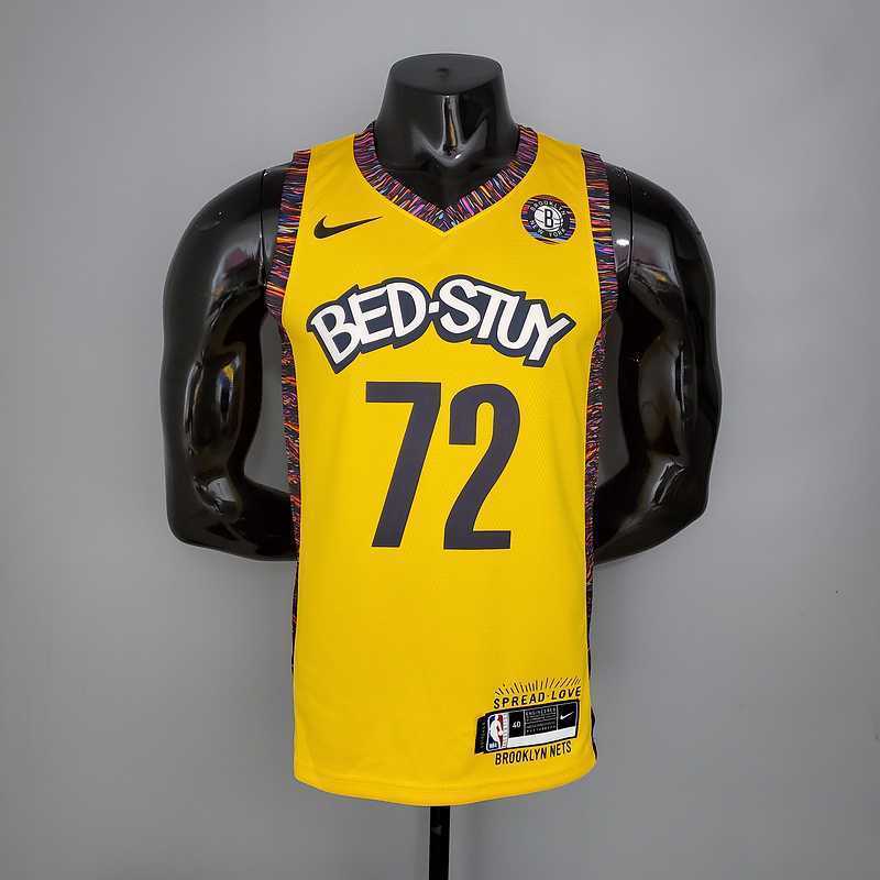 BIGGIE#72 Brooklyn Nets Commemorative Edition Yellow