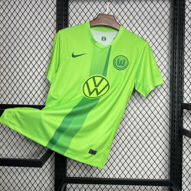 24-25 Wolfsburg home soccer jersey
