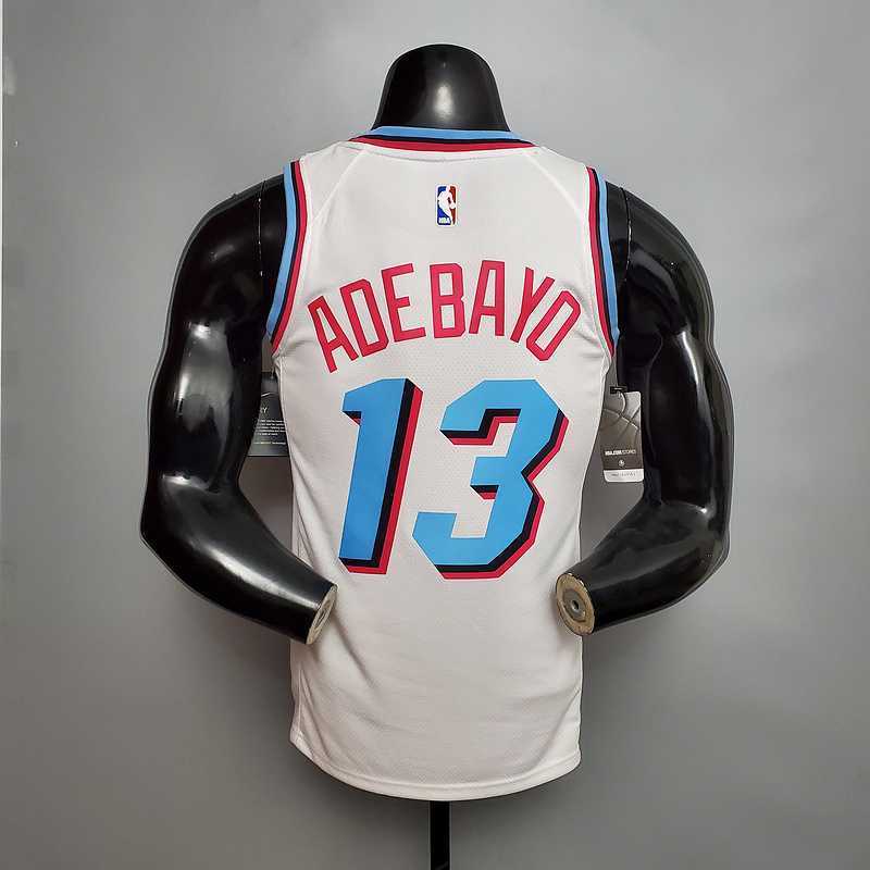 ADEBAYO#13 Miami Heat V-neck White