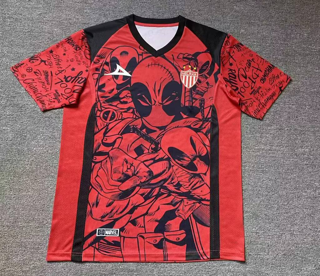 Necaxa 2025/26 DEADPOOL version soccer jersey