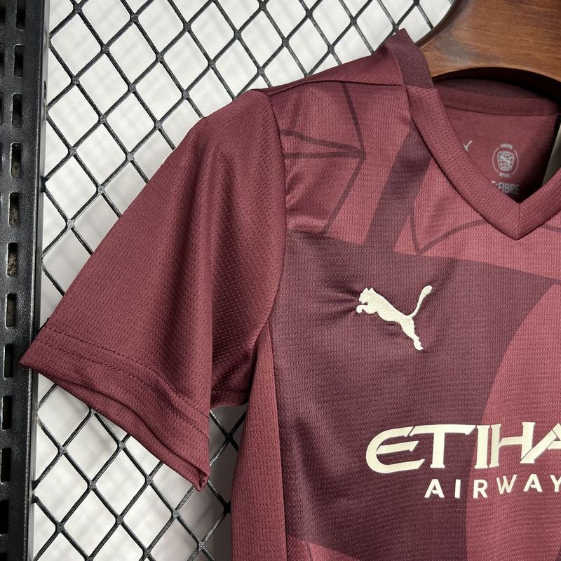 24-25 Manchester City third away kid kit