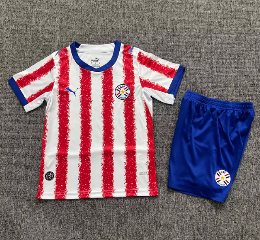 Paraguay 2026 World Cup Home Kid kit size 16-28