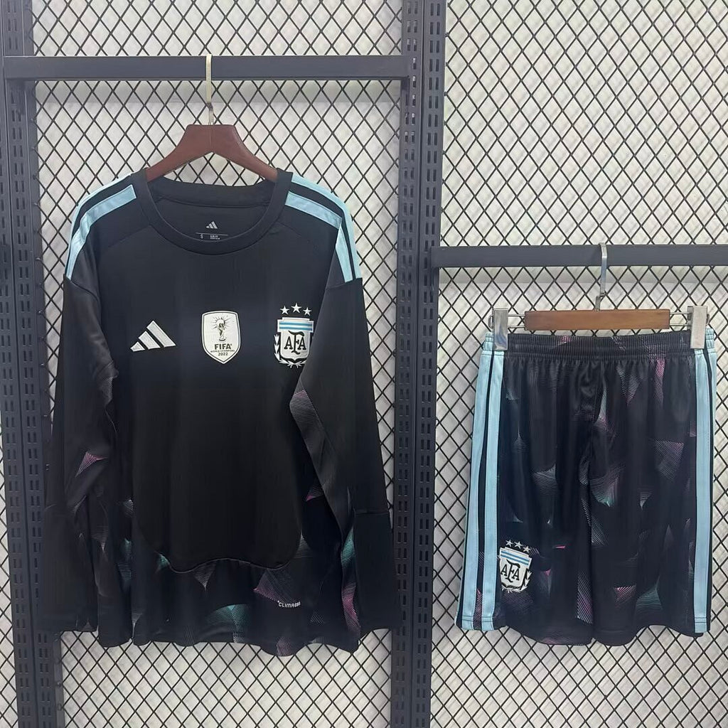 Argentina 2026 Goalkeeper Long Sleeve Soccer Uniform Size S-2XL