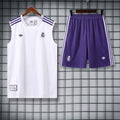 25-26 Real Madrid White and Purple Vest Suit