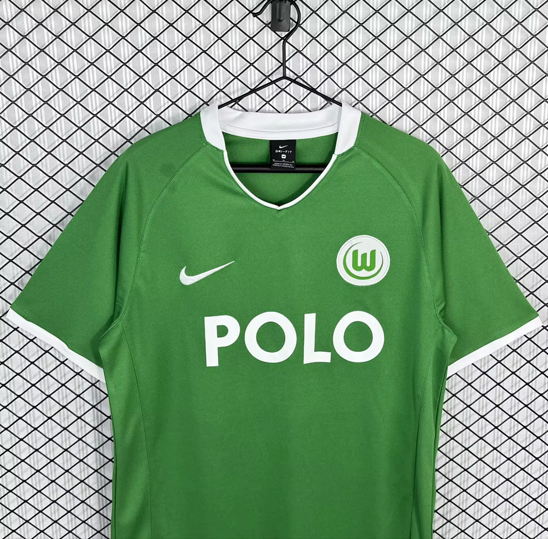 Retro Wolfsburg 2008/09 home soccer jersey size S-2XL