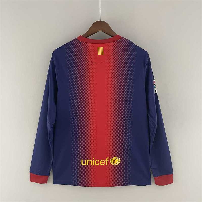 12-13 Barcelona home long sleeve