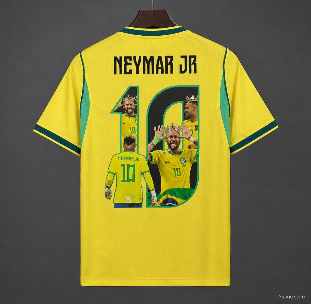Brazil 2026 World Cup Home Jersey Neymar JR Special Printing S-4XL