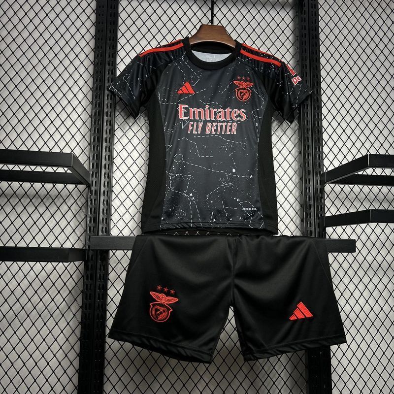 24-25 Benfica away black kid kit